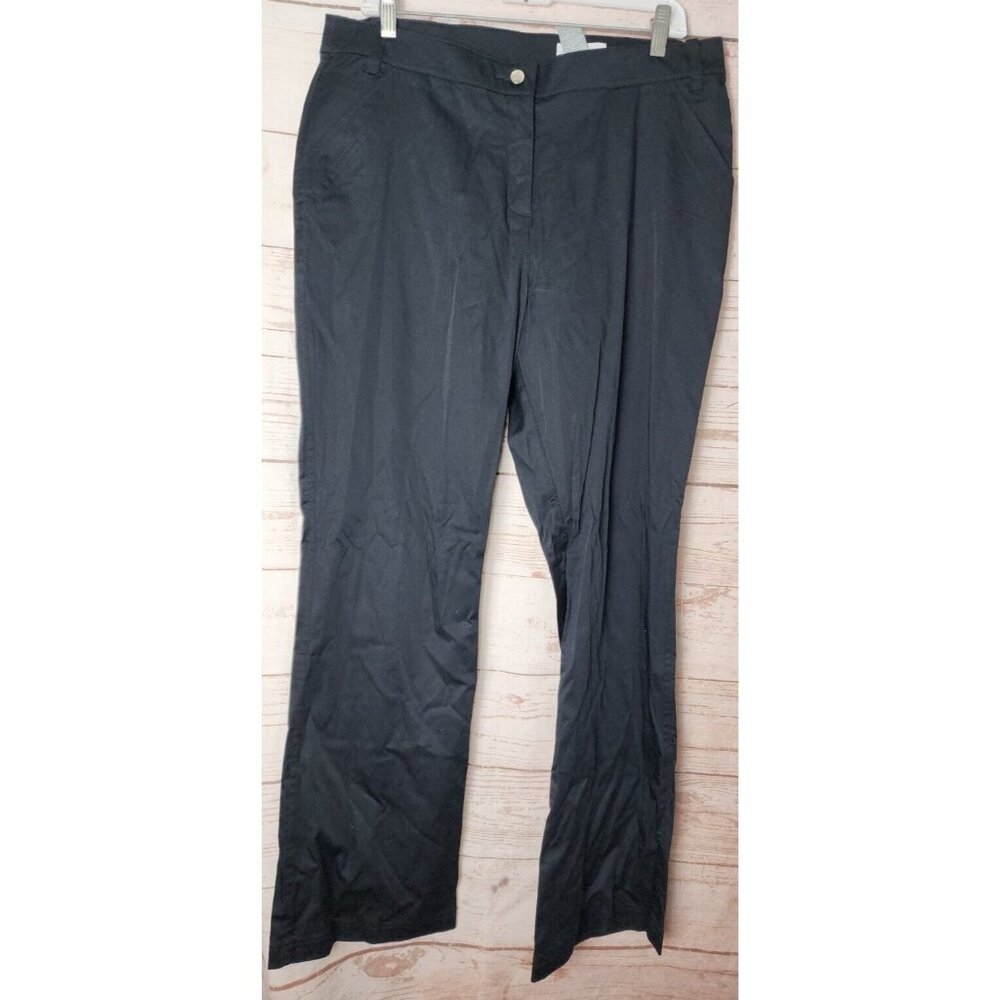 Callaway Size 12 Anthracite Black Cotton/Spandex Pants